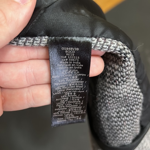 John Varvatos CARSEN PLAID CAR COAT IN BLACK MULTI - Size: MEDIUM - Picture 5 of 8